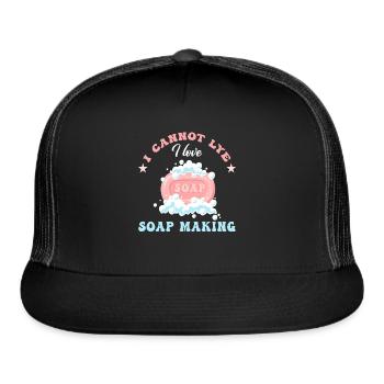 Soap Making Soap Maker - Trucker Hat - black/black - Front
