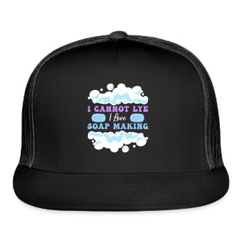 Soap Making Soap Maker - Trucker Hat - black/black - Front
