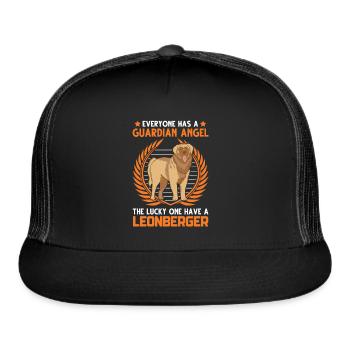 Leonberger Guardian Angel - Trucker Hat - black/black - Front