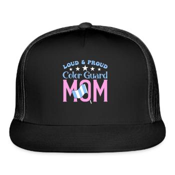 Crazy Color Guard Mom - Trucker Hat - black/black - Front