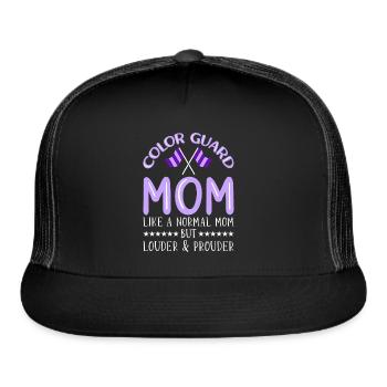Color Guard Mom - Trucker Hat - black/black - Front