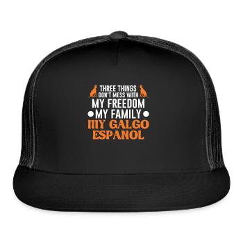 Galgo Espanol Freedom Family - Trucker Hat - black/black - Front