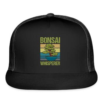 Bonsai Whisperer - Trucker Hat - black/black - Front