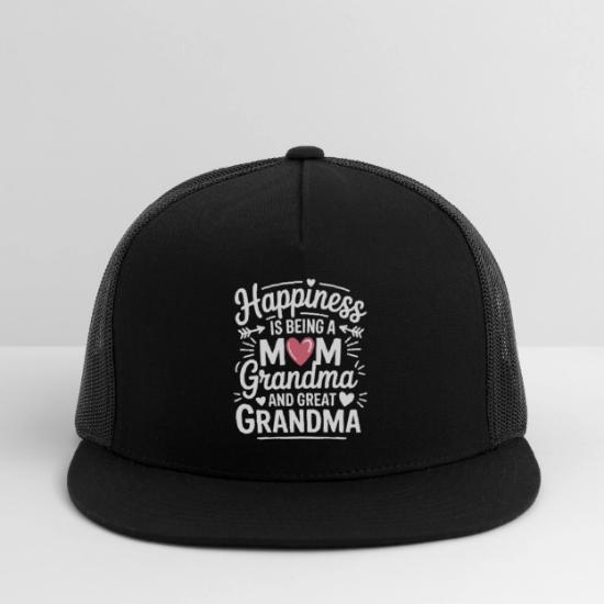 Happiness: Mom Grandma GreatGrandma' Trucker Cap | Spreadshirt