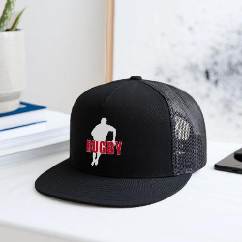Bold Rugby Action Silhouette - Trucker Hat