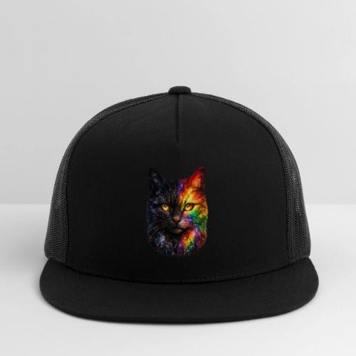 Cosmic Galaxy Rainbow Cat - Trucker Hat