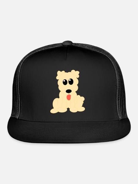 Cute Puppy - Trucker Hat - black/black