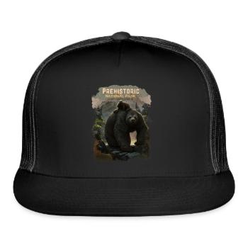 Prehistoric National Park - Giant Sloths - Trucker Hat - black/black - Front