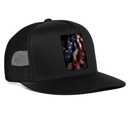 USA: Worn Stars and Stripes - Trucker Hat