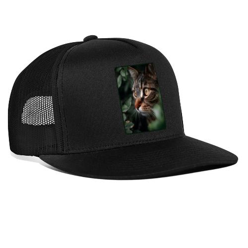 Tabby Cat Jungle Eyes Design - Trucker Hat