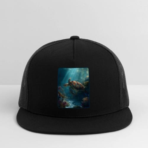 Sea Turtle Coral Reef Design - Trucker Hat
