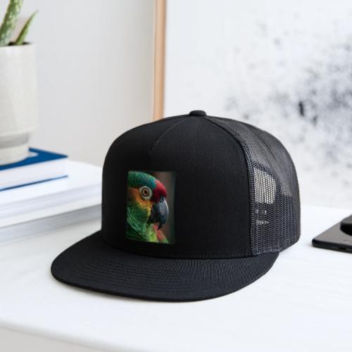 Colorful Parrot Close-Up Design - Trucker Hat