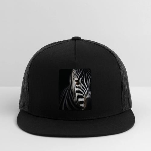 Zebra High Contrast Portrait Design - Trucker Hat