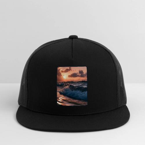 Golden Sunset Ocean Wave - Trucker Hat