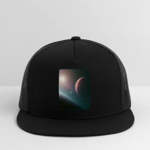 Deep Space Planet Horizon Art - Trucker Hat