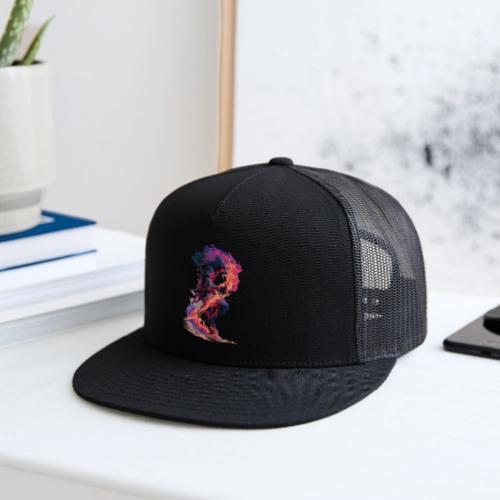 Flaming Ninja Warrior Fantasy Design - Trucker Hat