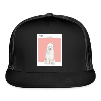 Dogs Are My Bliss - Trucker Hat - black/black - Front