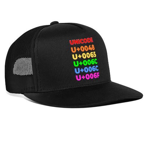 Hello, in unicode - Trucker Hat