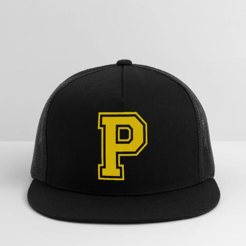 Letter P – Capital Athletic Alphabet Monogram - Trucker Hat