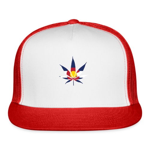 Colorado Pot Leaf Flag - Trucker Cap