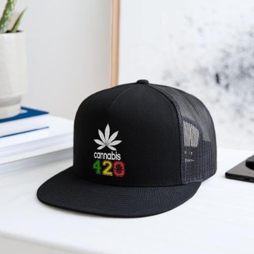 Humorous 420 Authentic Herb Weed Marijuana Design - Trucker Hat