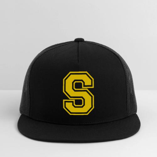 Letter S – Capital Athletic Alphabet Monogram - Trucker Hat