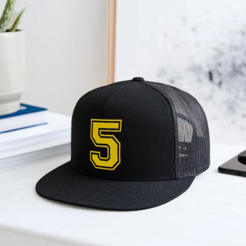 Number 5 in a classic athletic collegiate font - Trucker Hat