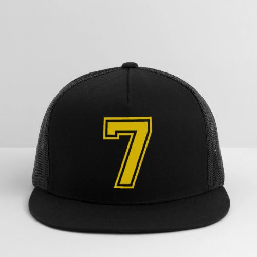Number 7 in a classic athletic collegiate font - Trucker Hat