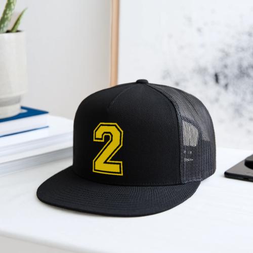 Number 2 in a classic athletic collegiate font - Trucker Hat