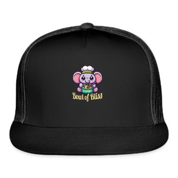Gumbo Bowl of Bliss - Trucker Hat - black/black - Front