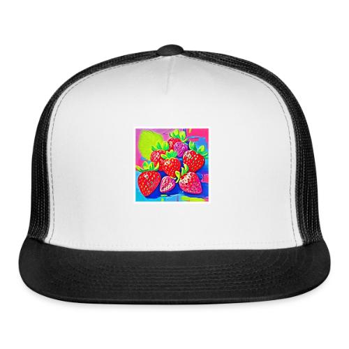 Pop Art Strawberries - Trucker Hat