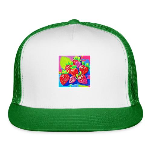 Pop Art Strawberries - Trucker Hat