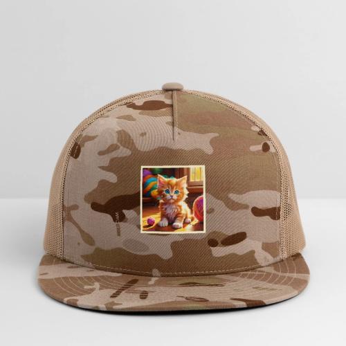 Cute Orange Kitten Art - Trucker Hat