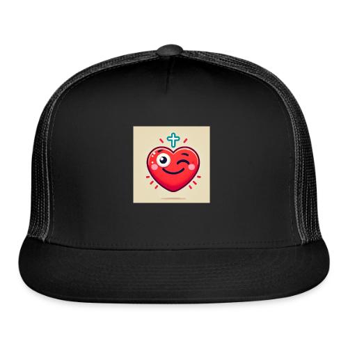 DALLE 2025 09 13 15 56 10 A winking heart sh - Trucker Hat