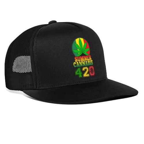 Enjoyable 420 Summer Smoker Weed Marijuana Design - Trucker Hat
