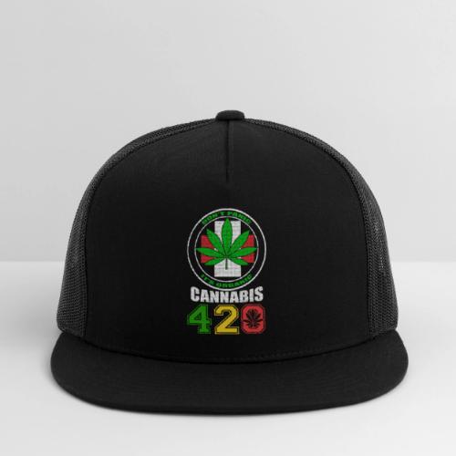 Lighthearted 420 Organic Ganja Weed Marijuana Desi - Trucker Hat