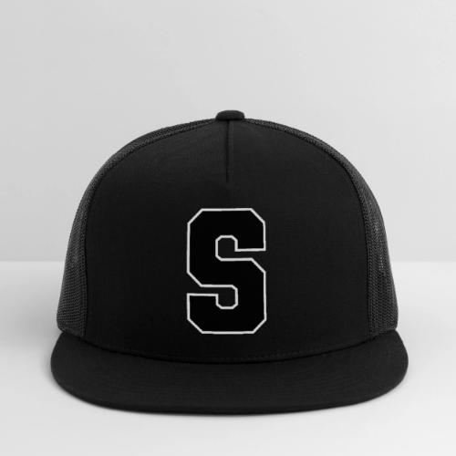 Varsity Letter S Collegiate Alphabet Art - Trucker Hat