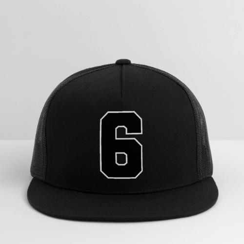 Varsity Number 6 Sports Font - Trucker Hat