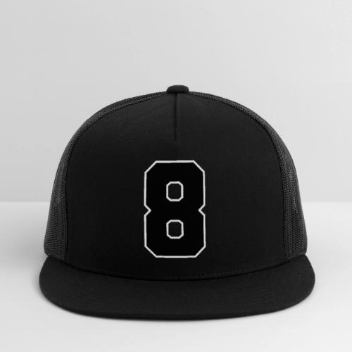 Varsity Number 8 College Style - Trucker Hat