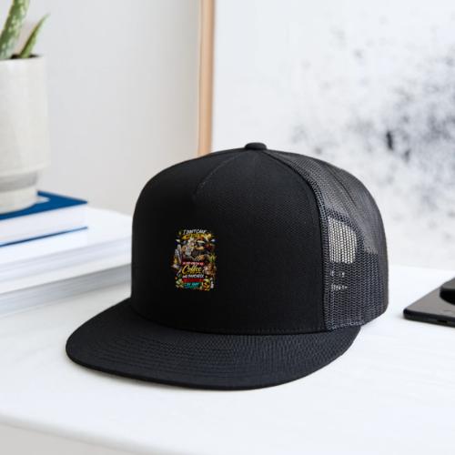 Just Here for Coffee and Paycheck - Trucker Hat