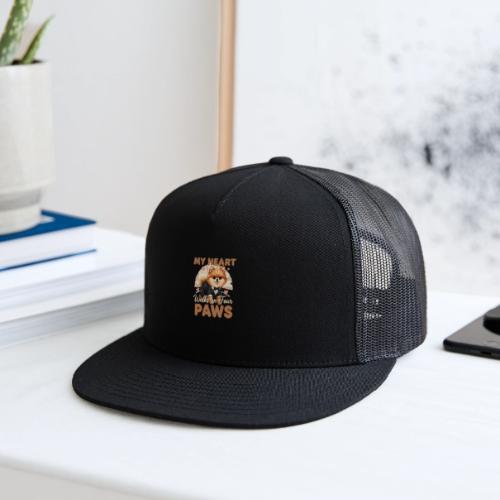 My Heart Walks on Four Paws – Pomeranian tee - Trucker Hat
