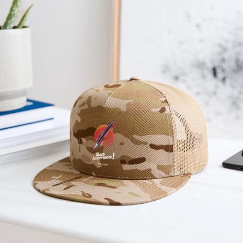 Mars Here We Come - Dark - With Logo - Trucker Hat