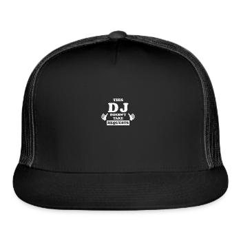 DJ - Trucker Hat - black/black - Front