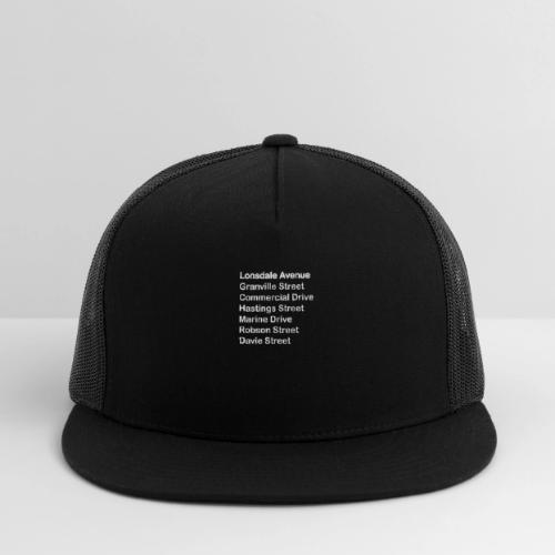 Street Names White Text - Trucker Hat