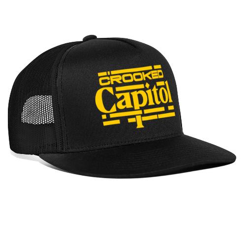 Crooked Capitol Logo Gold - Trucker Cap