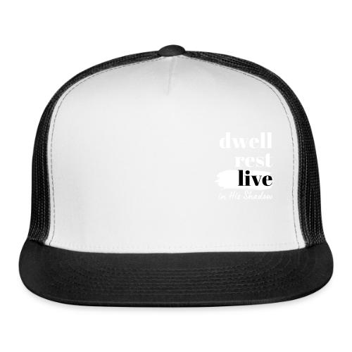 In His Shadow Tee (White) - Trucker Hat