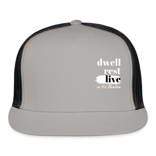 In His Shadow Tee (White) - Trucker Hat