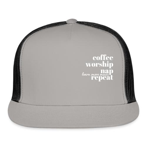 Coffee Worship Nap Tee - Trucker Hat