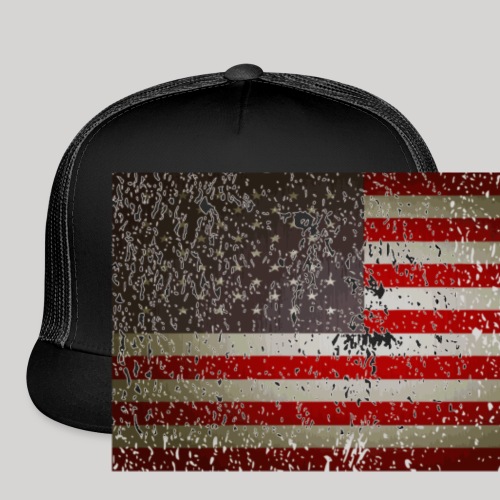 US Flag distressed - Trucker Cap