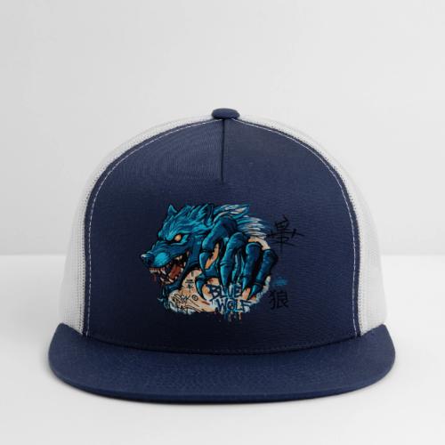 Blue Wolf Graffiti Street Art - Trucker Hat